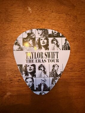 Taylor Swift Black & White Eras Tour Collage Guitar Pick